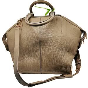 Alexander Wang Leather Toffee Caramel Emile Gold Hardware Satchel Bag Size Large